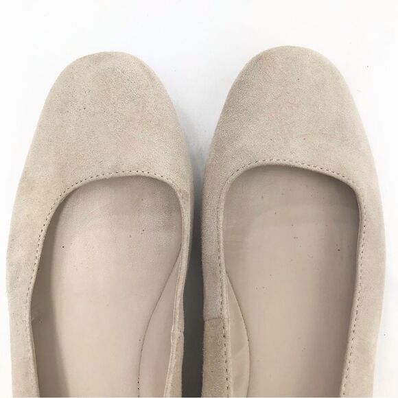 Calvin Klein FREDERICA Cream Suede Ballet Flats - Picture 7 of 13